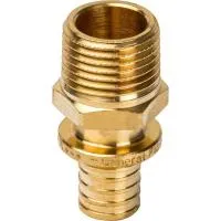 STOUT  SFA-0001-001612 Переходник с наружной резьбой 16xR 1/2 для труб из сшитого полиэтилена аксиальный
