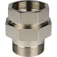 STOUT SFT-0041-000012 Разъемное соединение американка ВН никелированное, уплотнение под гайкой o-ring кольцо